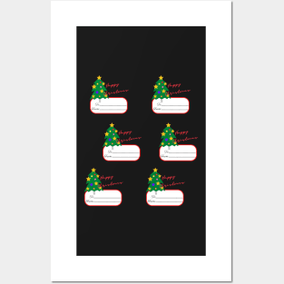 Gift labels for Christmas Posters and Art